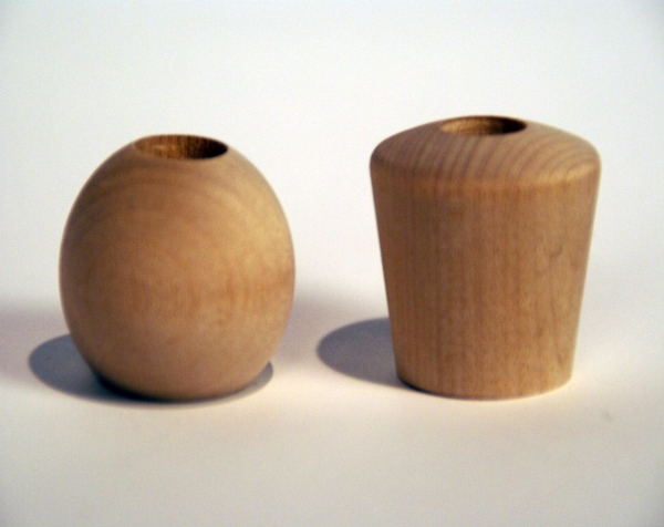 Custom wood turnings made into a diffuser Cap and ball